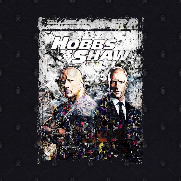 hobbs and shaw abstract art by PrintstaBee